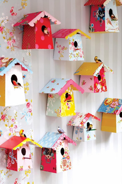 Paper birdhouse