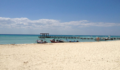 Beach in Playa del Carmen