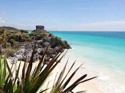 Another tower at the Tulum ruins